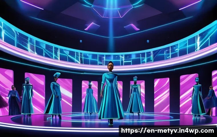 NFT와 메타버스 커뮤니티의 관계 - **"A vibrant, high-definition digital painting depicting a diverse group of avatars attending an exc...