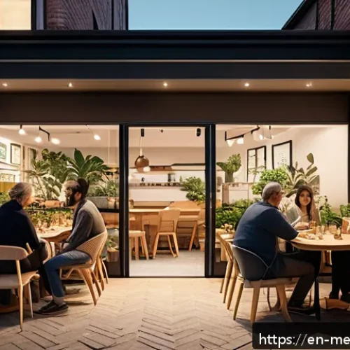 Home 31 정기적인 커뮤니티 모임 기획하기 - A cozy, modern community meetup in a spacious, well-lit local cafe with flexible seating arrangement...